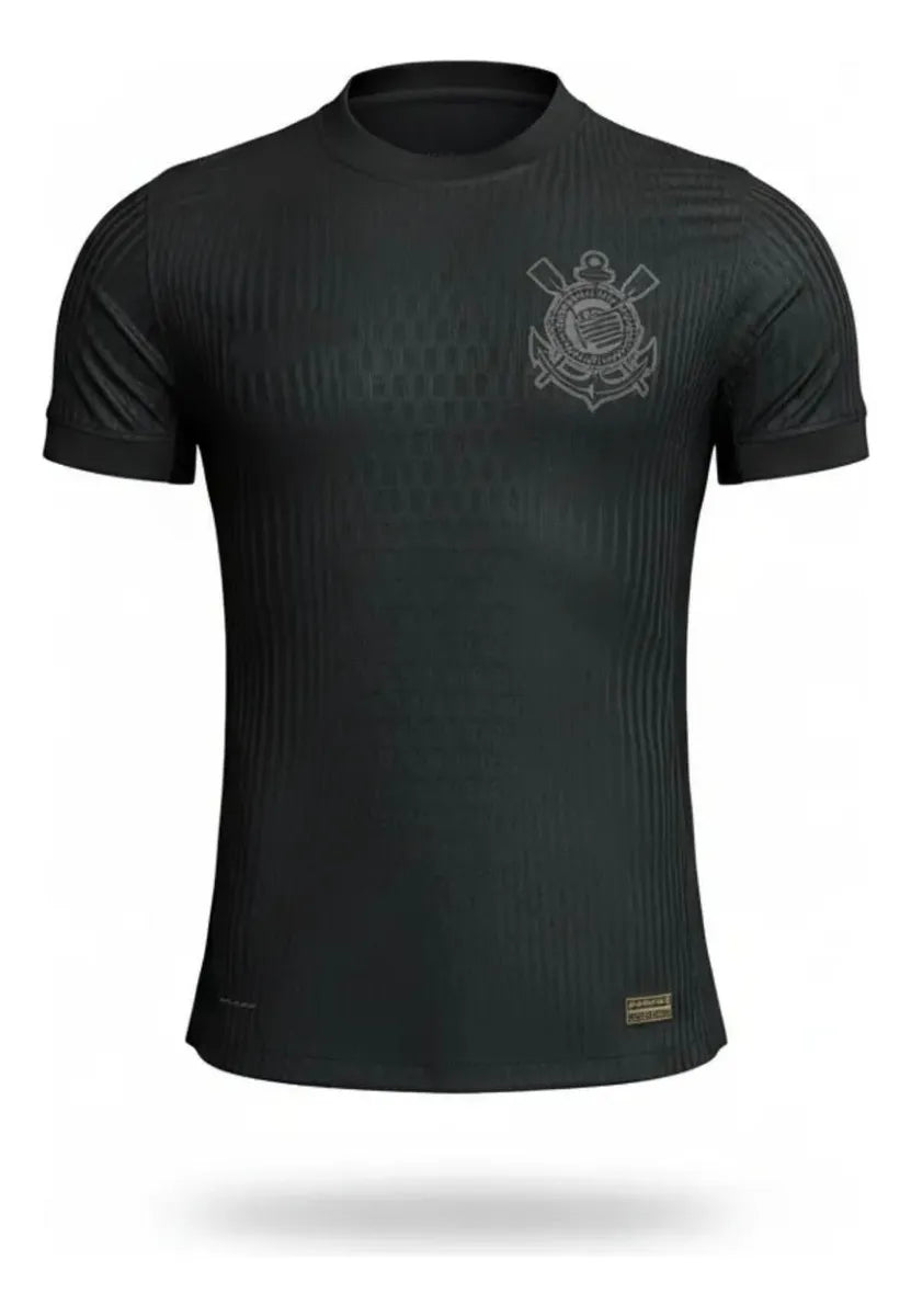 Camisa Corinthians All Black 2025 Modelo Jogador