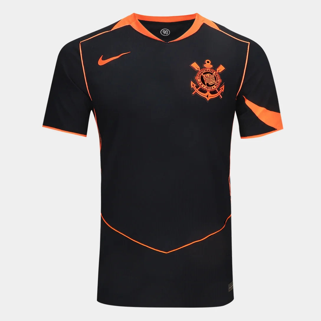 Camisa Corinthians III 25/26 s/n Jogador NK Total 90 Masculina - Preto+Laranja