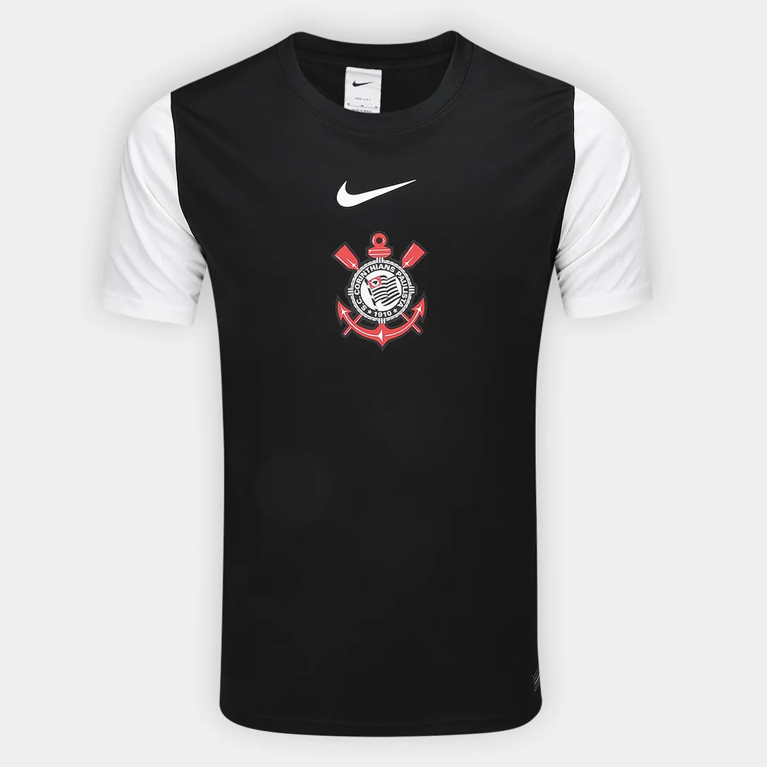 Camisa Corinthians II 25/26 s/n Torcedor Supporter Nike Masculina - Preto+Branco